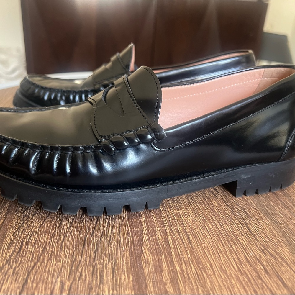 J.Crew Winona Lug-Sole Penny Loafer Spazzolato Leather - Picture 4 of 6